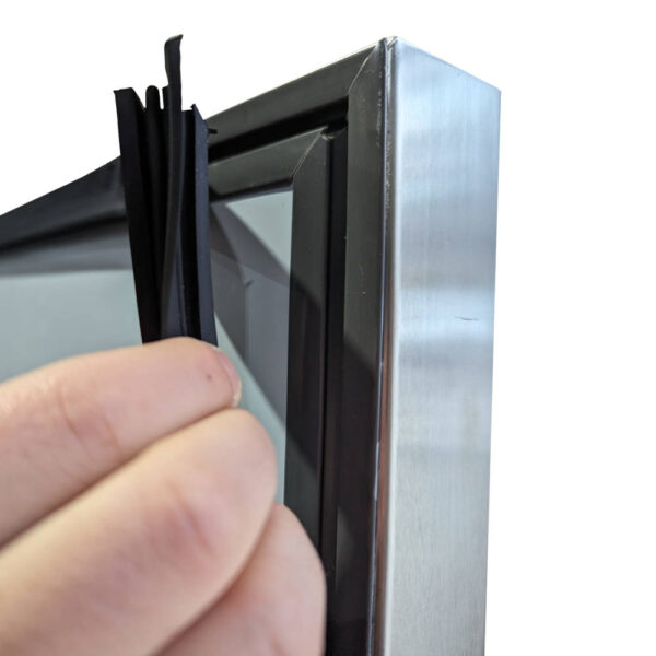 AG GNX650TNG 650 Litre Upright Stainless Steel Glass Door Fridge - Image 9