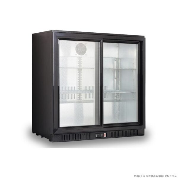 LG-208SC Under Bench Two Sliding Door Bar Cooler