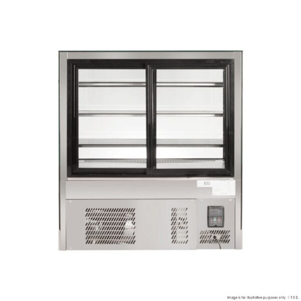 TDMR-0915B F.E.D Tecnodom Series MR9.5 Black Wide Deli Display - Image 5