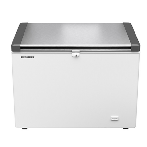EFL3056 Liebher Stainless Steel Flip Lid Chest Freezer