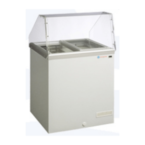 ICS Pacific Nova 2 – Scoop Ice cream Display Chest Freezer   5 Litre Containers  4 Display + 6 Reserve