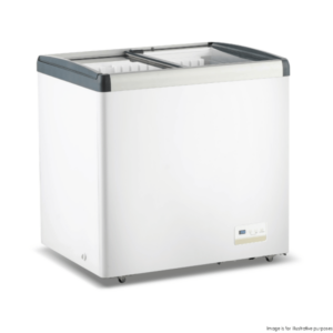 WD256G Thermaster 256L Chest Freezer with Flat Glass Sliding Lids