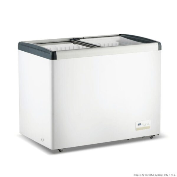 WD336G Thermaster 336L Chest Freezer with Flat Glass Sliding Lids