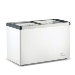 WD396G Thermaster 396L Chest Freezer with Flat Glass Sliding Lids