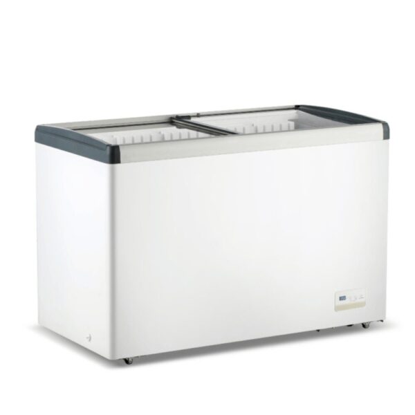 WD396G Thermaster 396L Chest Freezer with Flat Glass Sliding Lids
