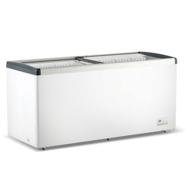 WD586G Thermaster Chest Freezer with Flat Glass Sliding Lids