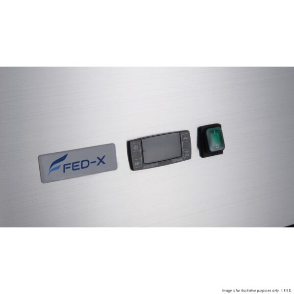 XURC1200SFV FED-X S/S Two Full Door Upright Fridge - Image 3