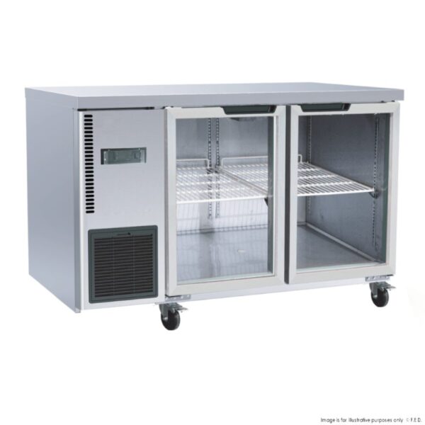 TL1200TNG F.E.D Glass Door Workbench Fridge - Image 2