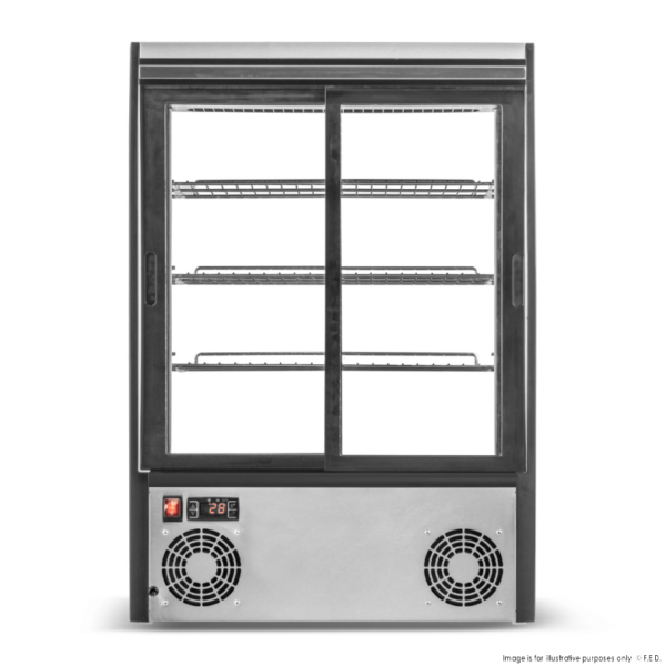 CTA-196 F.E.D Bonvue Chilled Angled Counter-Top Food Display - Image 2