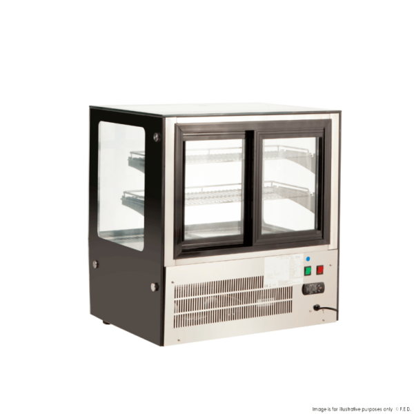 GN-660RT F.E.D Counter Top Square Glass Cold Food Display - Image 5