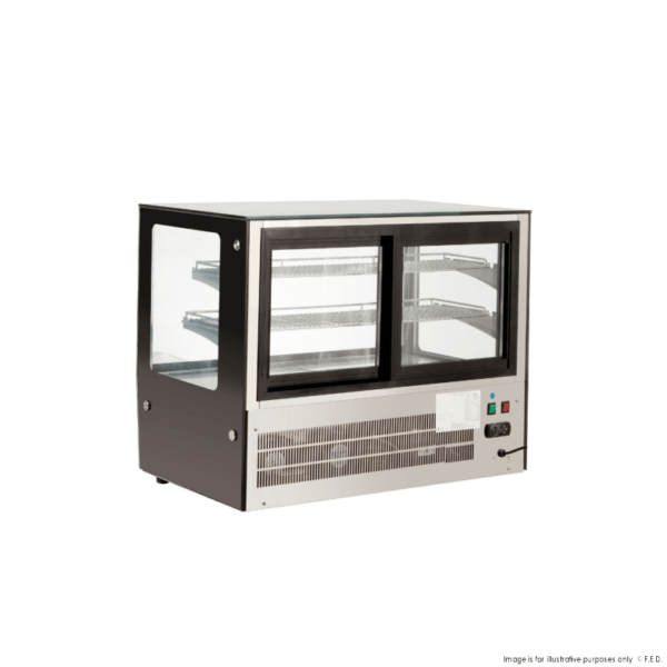 GN-900RT F.E.D Counter Top Square Glass Cold Food Display - Image 4