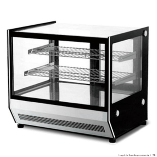 GN-660HRT F.E.D Counter Top Square Glass Hot Food Display
