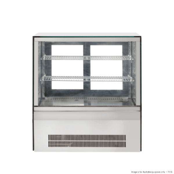GN-660RT F.E.D Counter Top Square Glass Cold Food Display