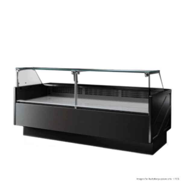 TDMR-0825B F.E.D Tecnodom Serie MR80 Black Wide Deli Display