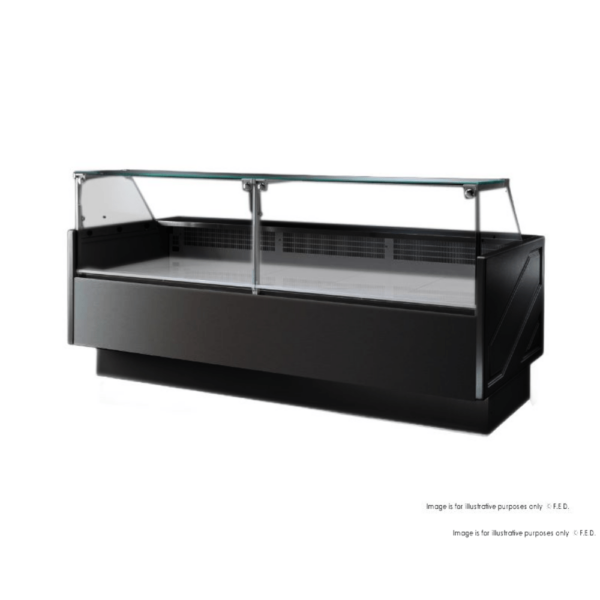 TDMR-0925B F.E.D Tecnodom Series MR9.5 Black Wide Deli Display