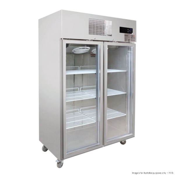 SUCG1000 F.E.D Double Door Upright Display Fridge - Image 6