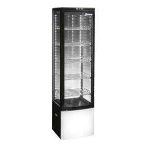 ICS PACIFIC Como 500 Liter  Glass Display 4 Sided Refrigerator