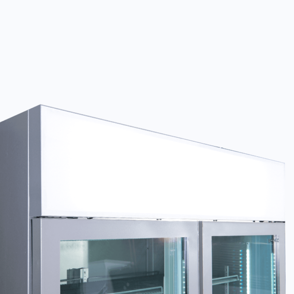 Bromic GM1100LS-NR Upright Display Fridge - 1082L - 2 Door - Flat Glass - Lightbox - Image 14
