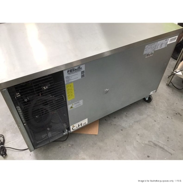 GN2100TN F.E.D TROPICALISED 2 Door Gastronorm Bench Fridge - Image 2